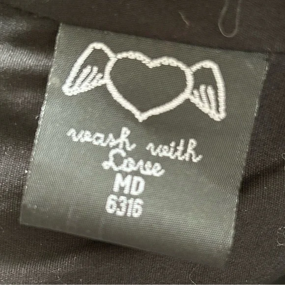 Hell Bunny Boned Corset Bustier Top Skull Floral Day of the Dead Gothic Size M - Picture 11 of 14